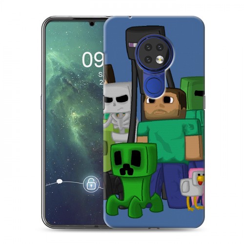 Дизайнерский силиконовый чехол для Nokia 6.2 Minecraft