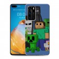 Дизайнерский пластиковый чехол для Huawei P40 Minecraft