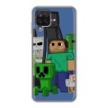 Дизайнерский силиконовый чехол для Samsung Galaxy A12 Minecraft