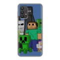 Дизайнерский силиконовый чехол для Samsung Galaxy A32 Minecraft