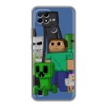 Дизайнерский силиконовый чехол для Realme C21 Minecraft