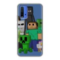 Дизайнерский силиконовый чехол для Xiaomi RedMi 9T Minecraft