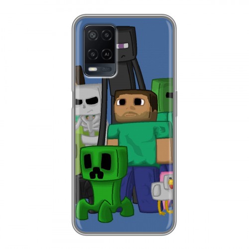 Дизайнерский силиконовый чехол для OPPO A54 Minecraft