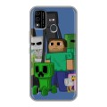 Дизайнерский силиконовый чехол для Itel A48 Minecraft