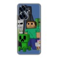 Дизайнерский пластиковый чехол для Realme C55 Minecraft