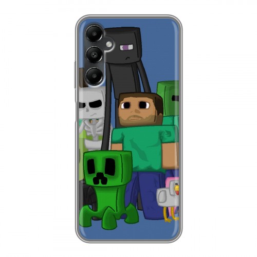 Дизайнерский силиконовый чехол для Samsung Galaxy A05s Minecraft