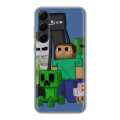 Дизайнерский силиконовый чехол для Samsung Galaxy A55 Minecraft