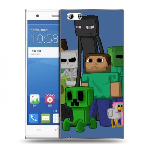 Дизайнерский пластиковый чехол для ZTE Star 1 Minecraft