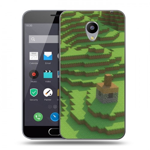 Дизайнерский пластиковый чехол для Meizu M2 Note Minecraft