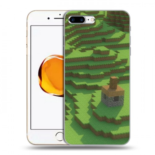 Дизайнерский силиконовый чехол для Iphone 7 Plus / 8 Plus Minecraft