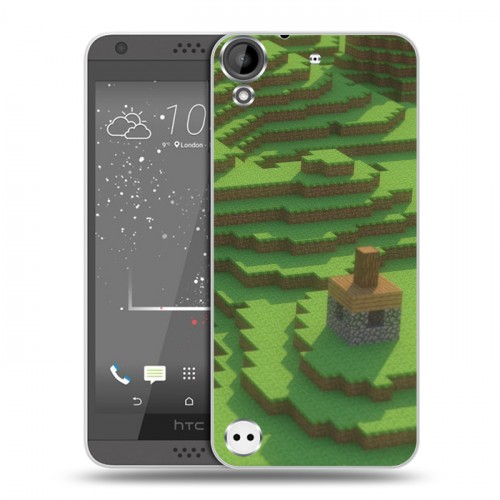 Дизайнерский пластиковый чехол для HTC Desire 530 Minecraft