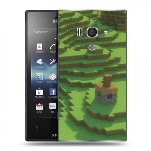 Дизайнерский пластиковый чехол для Sony Xperia acro S Minecraft