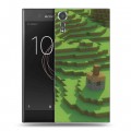 Дизайнерский пластиковый чехол для Sony Xperia XZs Minecraft