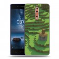 Дизайнерский пластиковый чехол для Nokia 8 Minecraft