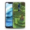 Дизайнерский силиконовый чехол для Nokia 5.1 Plus Minecraft