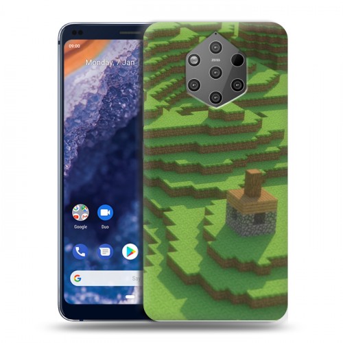 Дизайнерский силиконовый чехол для Nokia 9 PureView Minecraft