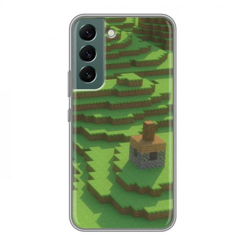 Дизайнерский силиконовый чехол для Samsung Galaxy S22 Minecraft