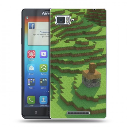 Дизайнерский пластиковый чехол для Lenovo Vibe Z Minecraft