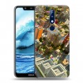 Дизайнерский пластиковый чехол для Nokia 5.1 Plus Minecraft