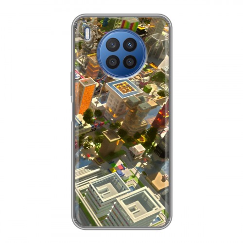Дизайнерский пластиковый чехол для Huawei Nova 8i Minecraft