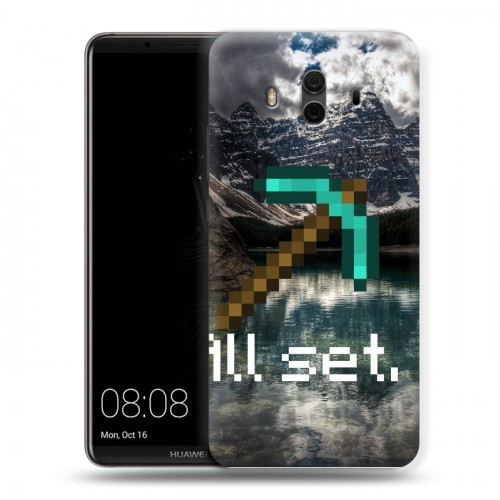 Дизайнерский пластиковый чехол для Huawei Mate 10 Minecraft