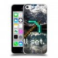 Дизайнерский пластиковый чехол для Iphone 5c Minecraft