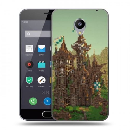 Дизайнерский пластиковый чехол для Meizu M2 Note Minecraft