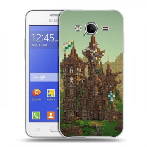 Дизайнерский силиконовый чехол для Samsung Galaxy J7 Minecraft