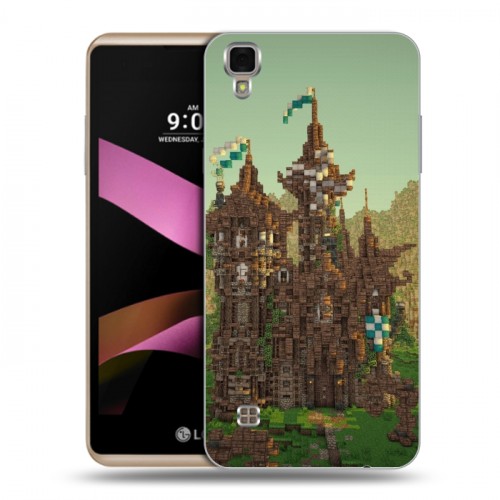 Дизайнерский пластиковый чехол для LG X Style Minecraft