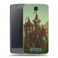 Дизайнерский силиконовый чехол для ZTE Blade L5 Minecraft