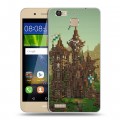 Дизайнерский пластиковый чехол для Huawei GR3 Minecraft