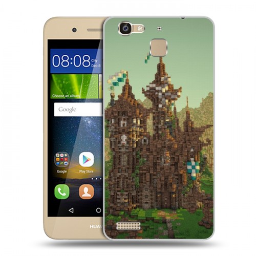 Дизайнерский пластиковый чехол для Huawei GR3 Minecraft