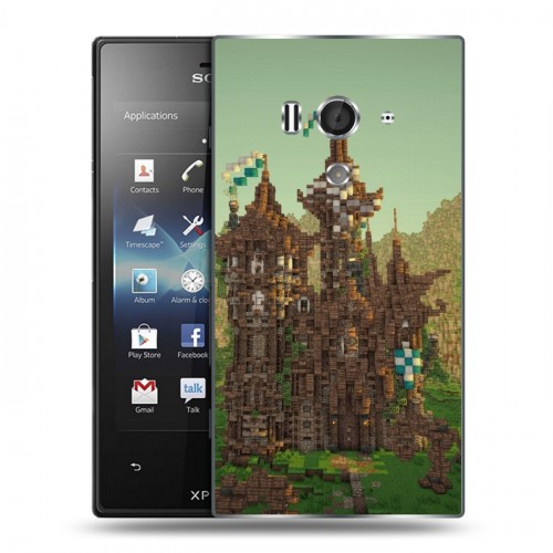 Дизайнерский пластиковый чехол для Sony Xperia acro S Minecraft