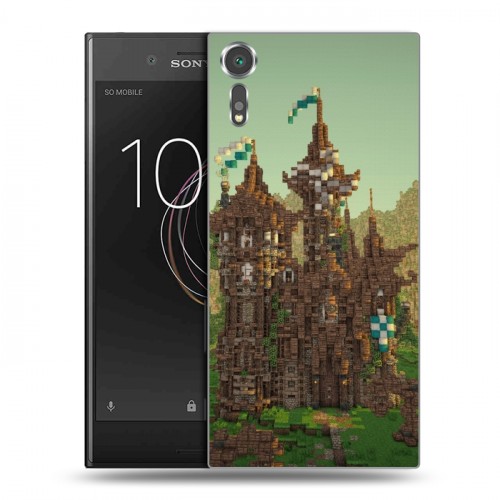 Дизайнерский пластиковый чехол для Sony Xperia XZs Minecraft