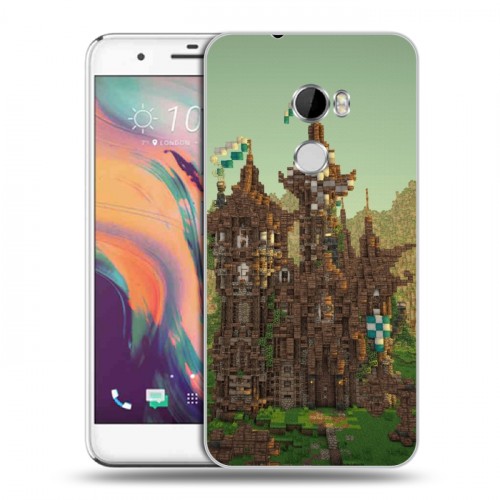 Дизайнерский пластиковый чехол для HTC One X10 Minecraft