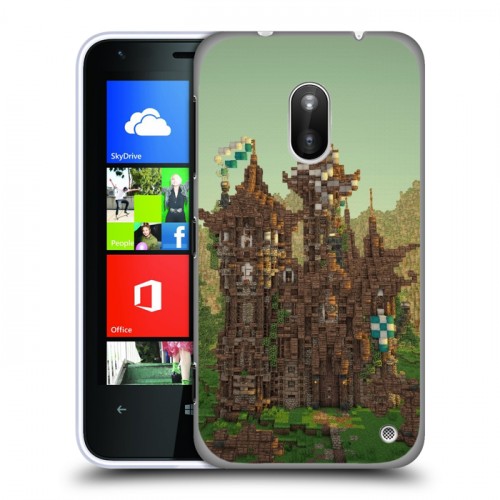 Дизайнерский пластиковый чехол для Nokia Lumia 620 Minecraft