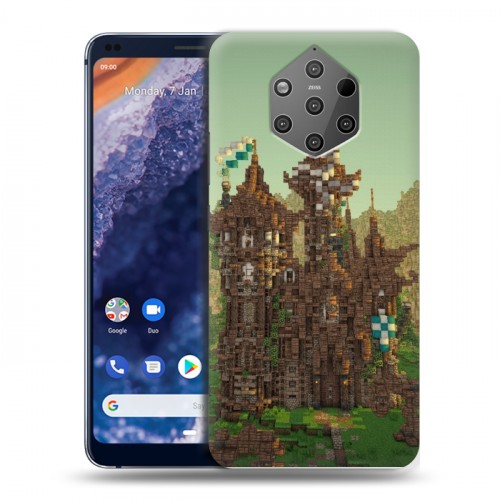 Дизайнерский силиконовый чехол для Nokia 9 PureView Minecraft