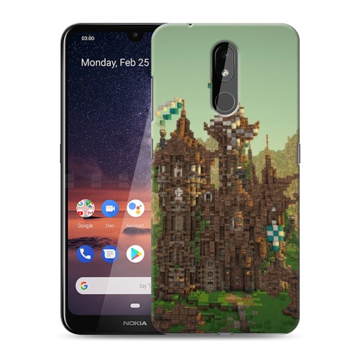 Дизайнерский силиконовый чехол для Nokia 3.2 Minecraft