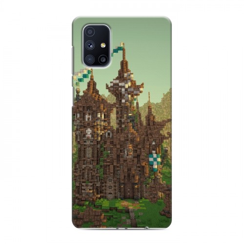 Дизайнерский пластиковый чехол для Samsung Galaxy M51 Minecraft