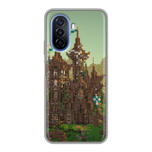 Дизайнерский силиконовый чехол для Huawei Nova Y70 Minecraft