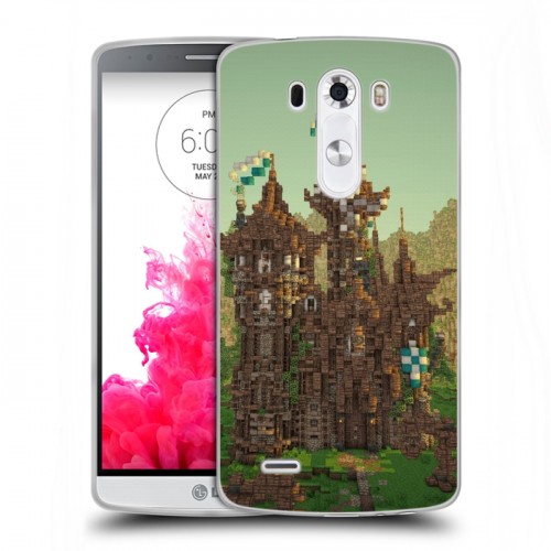 Дизайнерский пластиковый чехол для LG G3 (Dual-LTE) Minecraft