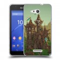 Дизайнерский пластиковый чехол для Sony Xperia E4g Minecraft