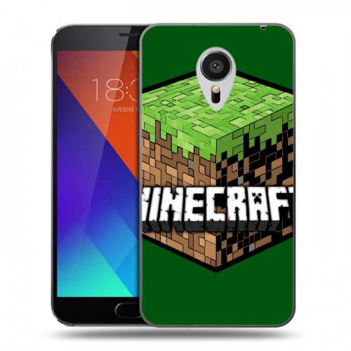 Дизайнерский пластиковый чехол для Meizu MX5 Minecraft