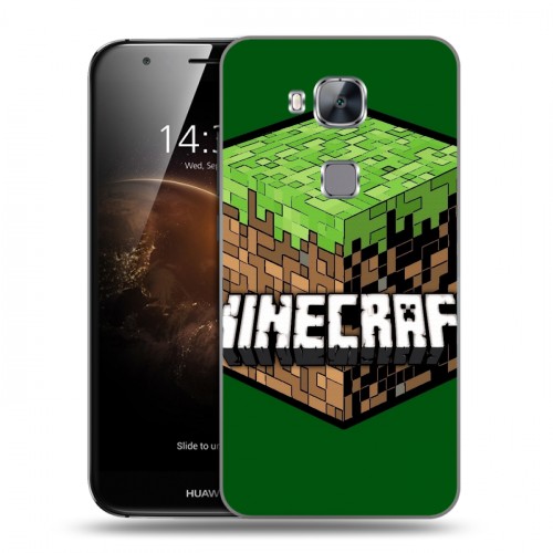 Дизайнерский силиконовый чехол для Huawei G8 Minecraft