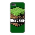 Дизайнерский силиконовый чехол для Iphone 7 Minecraft