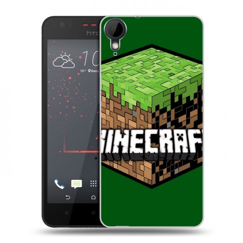 Дизайнерский пластиковый чехол для HTC Desire 825 Minecraft