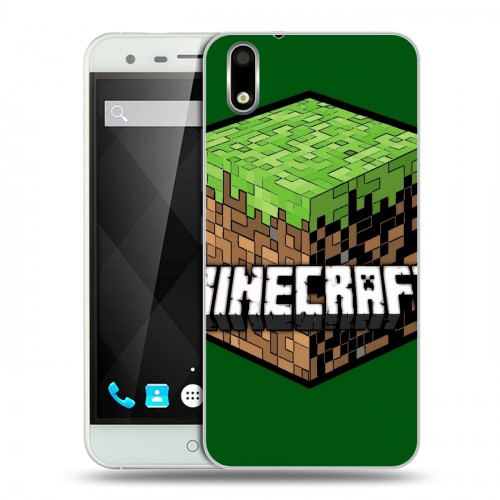 Дизайнерский пластиковый чехол для Ulefone Paris Minecraft