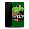 Дизайнерский пластиковый чехол для Samsung Galaxy C5 Minecraft