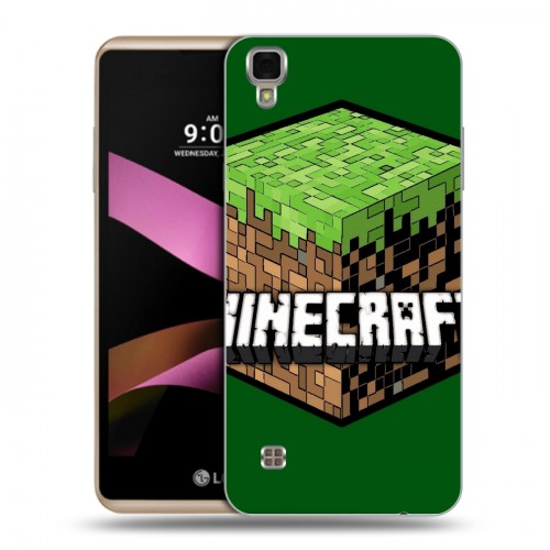 Дизайнерский пластиковый чехол для LG X Style Minecraft