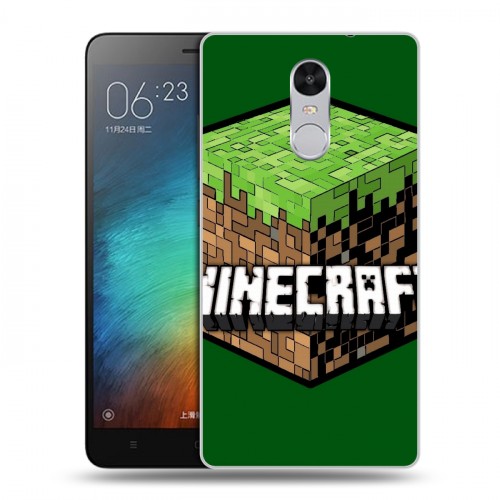 Дизайнерский силиконовый чехол для Xiaomi RedMi Pro Minecraft